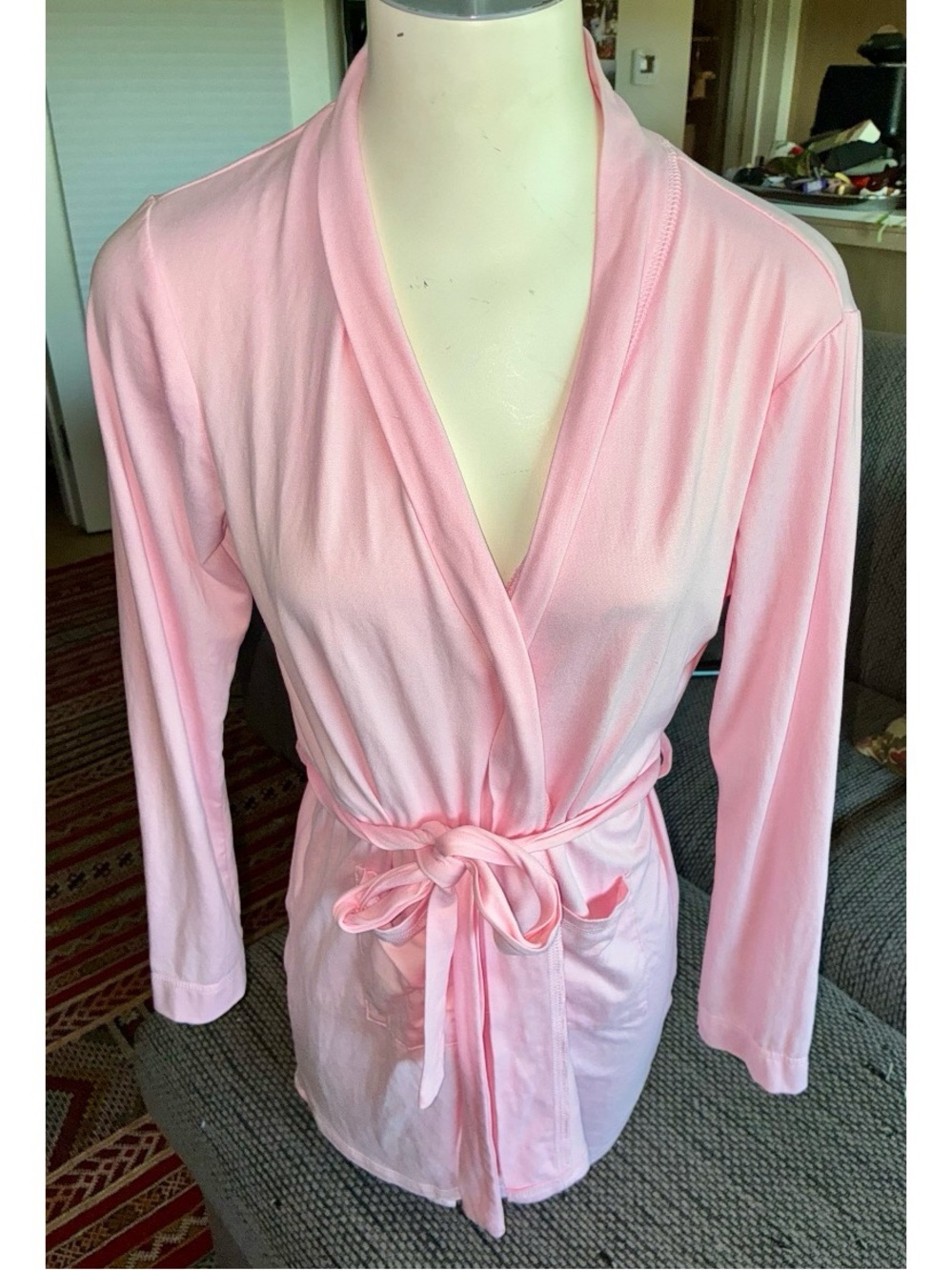 Juicy Couture Light Pink Short Robe, Sz S